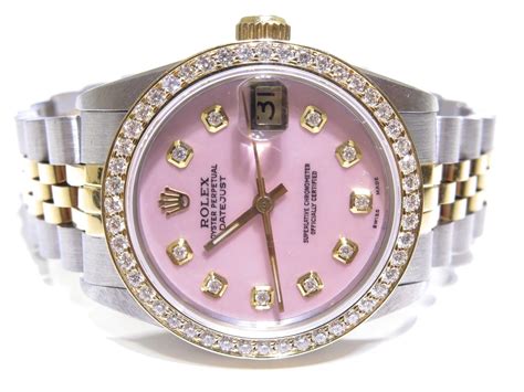 women's pink face rolex|rolex lady datejust pink dial.